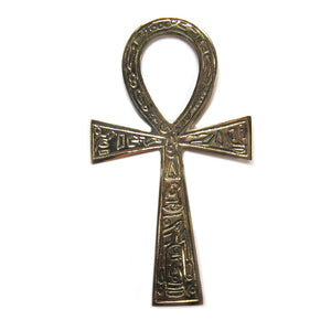 Brass Ankh Altar Tile (6 Inches)