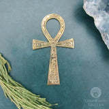 Brass Ankh Altar Tile (4 Inches)