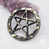 Pentagram Altar Tile (Black with Gold)