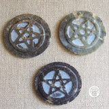 Pentagram Stone Altar Tile (3 Inches)
