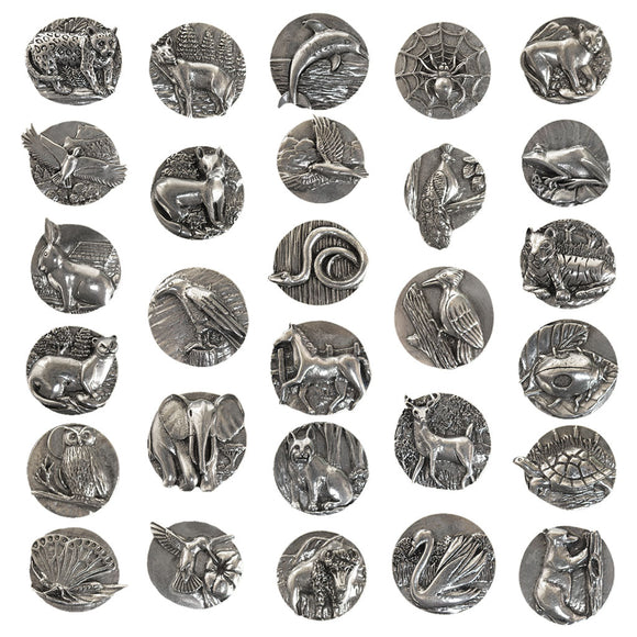 Animal-Speak Pewter Animal Charm (Complete Set of 28)