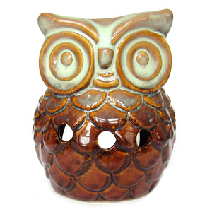 Owl Ceramic Aroma Oil Diffuser (Orange)