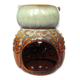 Owl Ceramic Aroma Oil Diffuser (Orange)