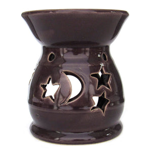 Moon and Stars Ceramic Oil Diffuser (Purple)