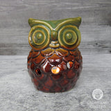 Owl Ceramic Oil Diffuser (Green/Brown)