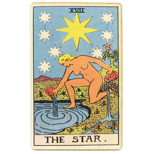 Tarot Art Print on Wood (The Star)