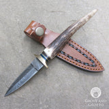 Stag Damascus Athame