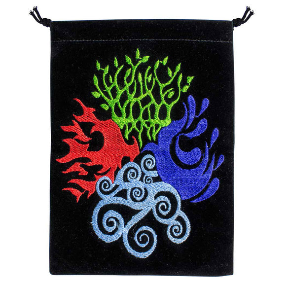 Four Elements Embroidered Tarot Bag