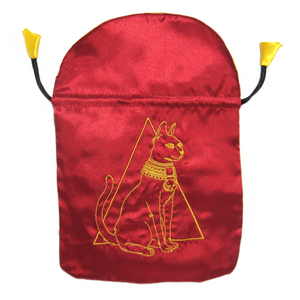 Egyptian Cat Satin Tarot Bag