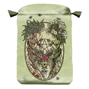 Magickal Botanical Satin Bag