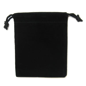 Velveteen Bag (3x4 Inches) - Black