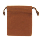 Velveteen Bag (3x4 Inches) - Brown