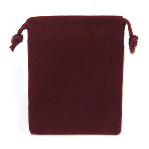 Velveteen Bag (3x4 Inches) - Burgundy