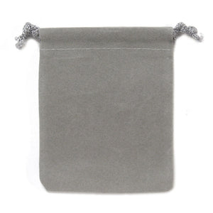 Velveteen Bag (3x4 Inches) - Gray