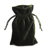 Small Velvet Bag (4x6 Inches) - Moss Green