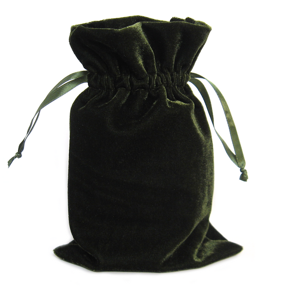 Velvet Bag (6x9 Inches) - Moss Green