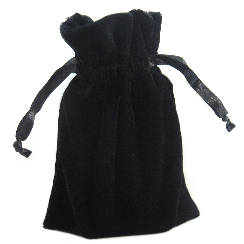 Velvet best sale drawstring handbag