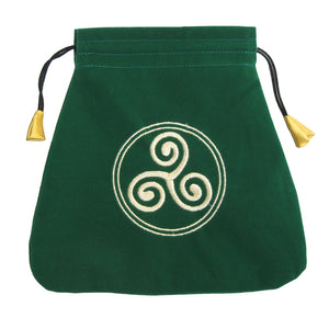 Celtic Triskele Velvet Tarot Bag