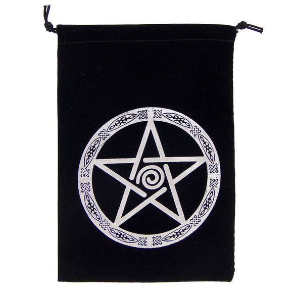 Pentacle Embroidered Tarot Bag