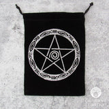 Pentacle Embroidered Tarot Bag
