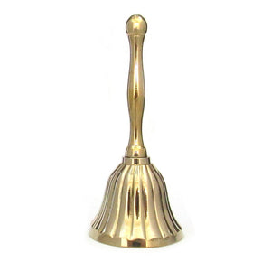 Fluted Brass Altar Bell (4 Inches)
