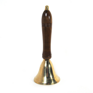 Wood Handle Brass Bell (6 Inches)