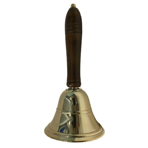 Wood Handle Brass Bell (8 Inches)