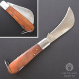 Folding Boline with Wood Handle