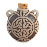 Celtic Knot Ceramic Bottle