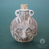 Wolf Ceramic Bottle