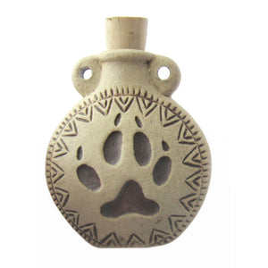 Wolf Paw Ceramic Bottle