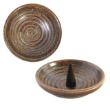 Ceramic Swirl Dish (Light Brown)