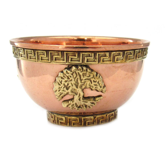 Tree of Life Copper Offering Bowl (3 Inches)