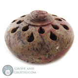 Carved Stone Dish with Lid (Clearance) Raindrops