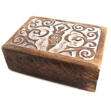 Carved Wooden Goddess Box (Unlined)