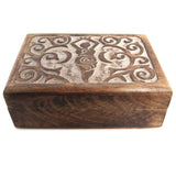 Carved Wooden Goddess Box (Unlined)