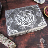 Silver Pentacle Trinket Box