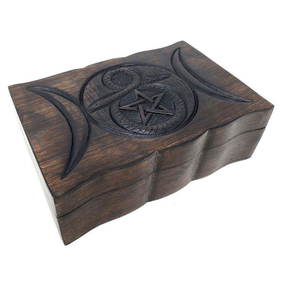 Moon and Serpent Pentagram Chest