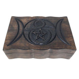 Moon and Serpent Pentagram Chest