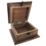 Day of the Dead Carved Wood Box