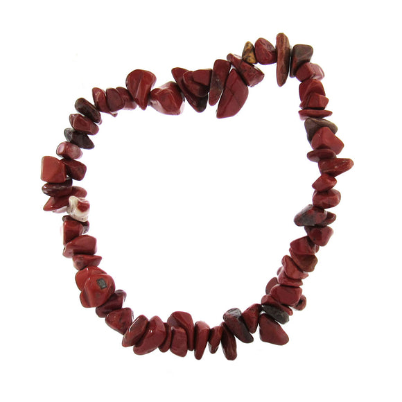 Red Jasper Chip Bracelet