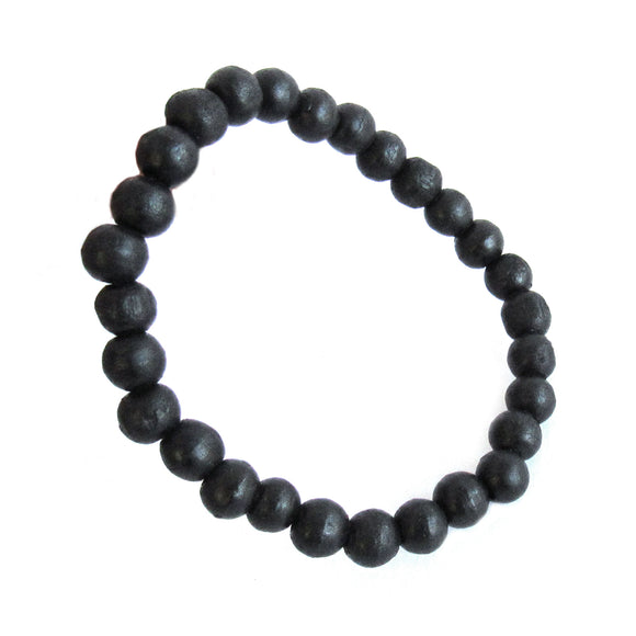 Ebony Wood Bead Bracelet