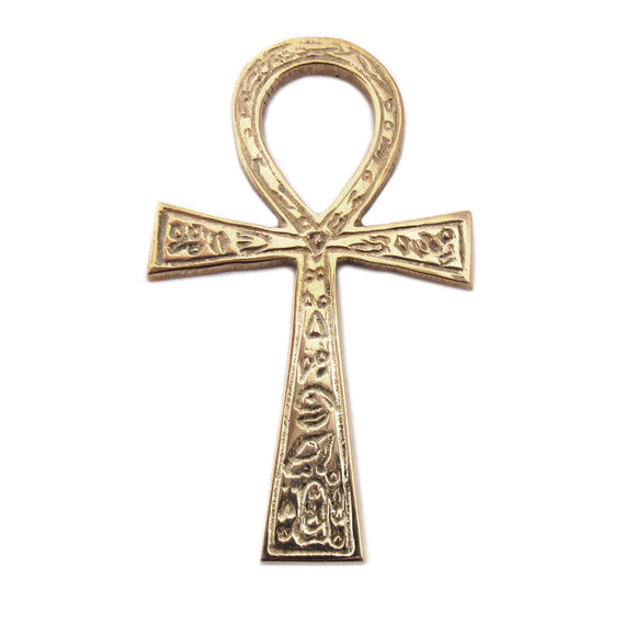 Brass Ankh Altar Tile (4 Inches)