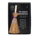 Mini Magick Broomstick with Pentagram Charm