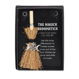 Mini Magick Broomstick with Triple Moon Charm