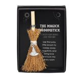 Mini Magick Broomstick with Witch's Hat Charm