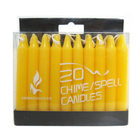 Yellow Mini Spell Candle (Box of 20)