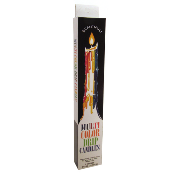 Multi-Color Drip Candles (Package of 2)