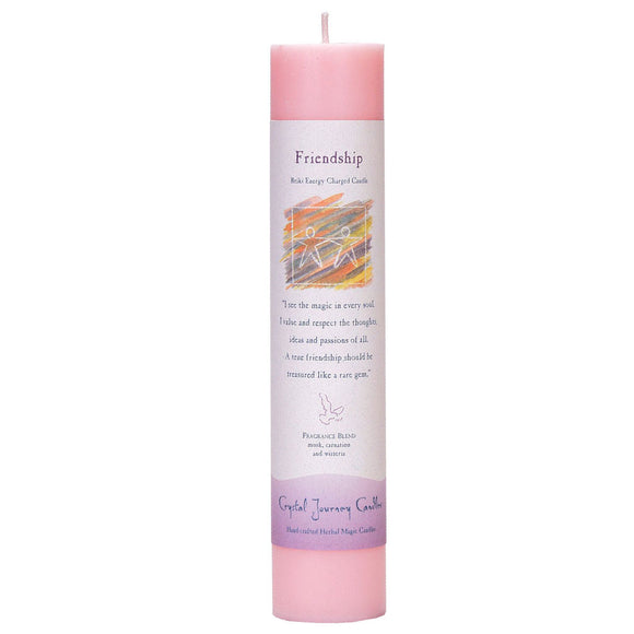 Crystal Journey Herbal Magic Candle - Friendship