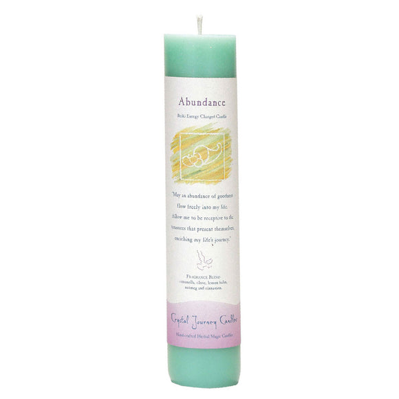 Crystal Journey Herbal Magic Candle - Abundance